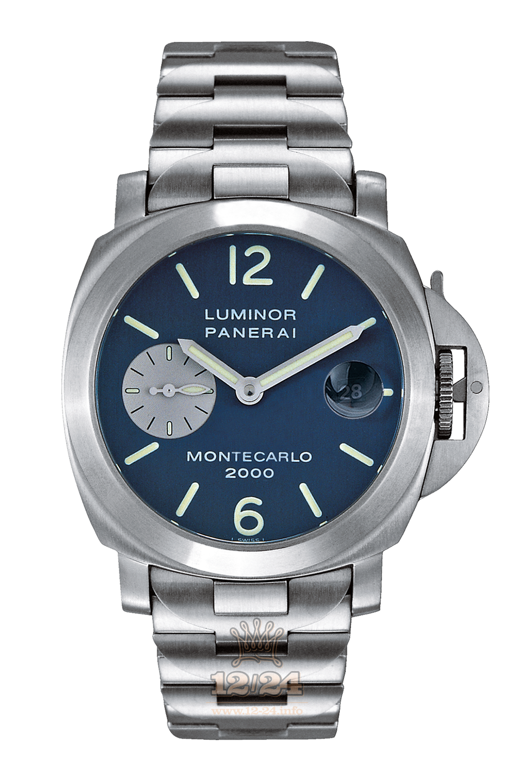 Panerai Luminor Watch PAM00081 40 mm Stainless steel Case Dark blue Dial