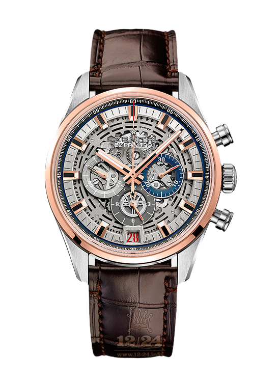 Zenith Chronomaster Watch 51.2081.400/78.C810 42 mm Steel / Pink gold Case