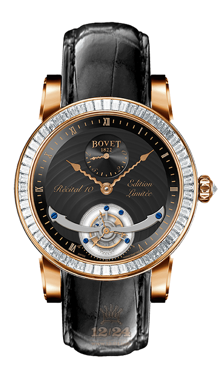 Bovet Dimier Watch R100001-SB1 46 mm Pink gold Case Black Dial