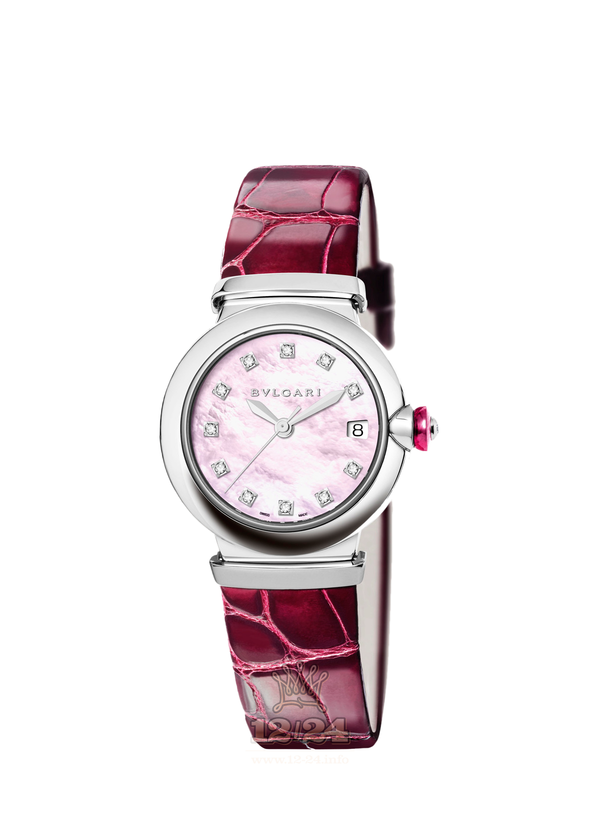 Bvlgari Lvcea Watch 102609 LU33C2SLD/11 33 mm Stainless steel Case Pink Dial