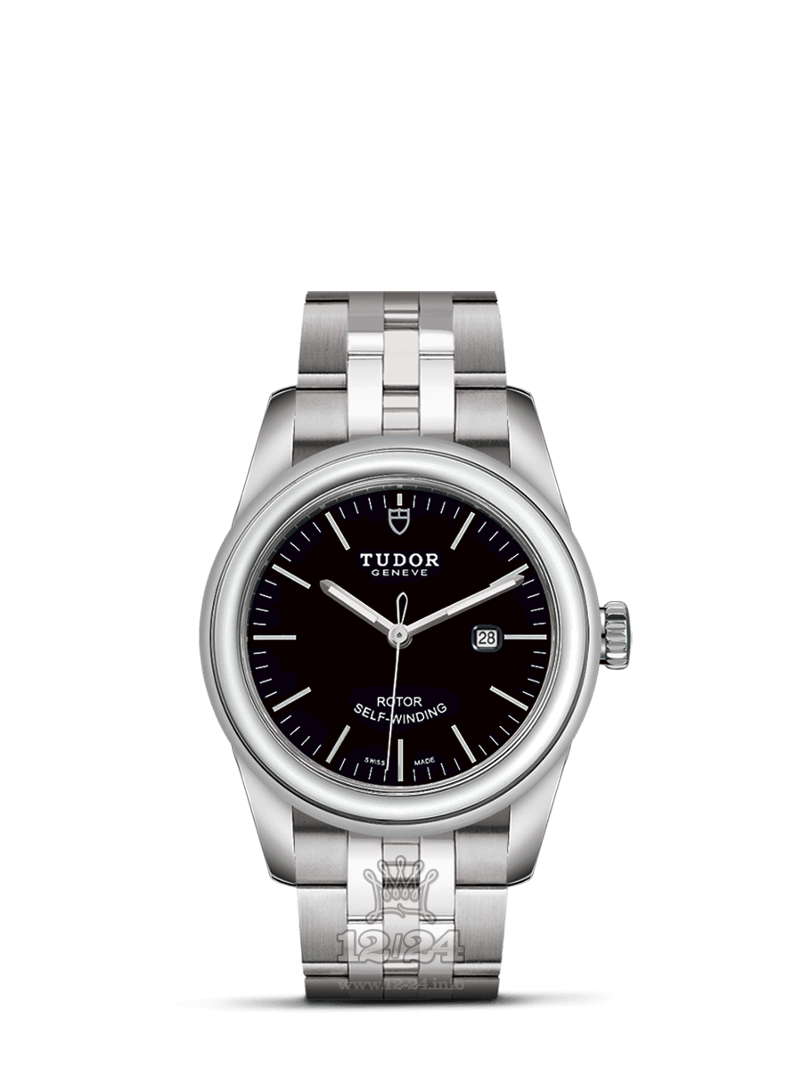 Tudor Glamour Watch M53000-0002 31 mm Stainless steel Case Black Dial