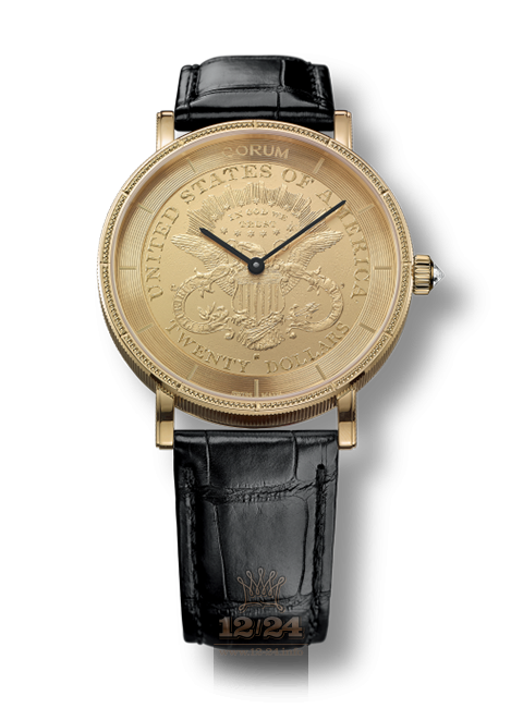 Corum Coin Watch C082/03167 43 mm Yellow gold Case Golden Dial