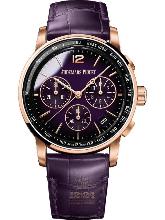 Audemars Piguet Code 11.59 Watch 26393OR.OO.A616CR.01 41 mm Pink gold Case Purple Dial