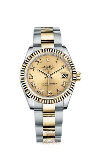 Rolex Lady-Datejust Watch 178273-0086 31 mm Steel / Yellow gold Case Golden Dial