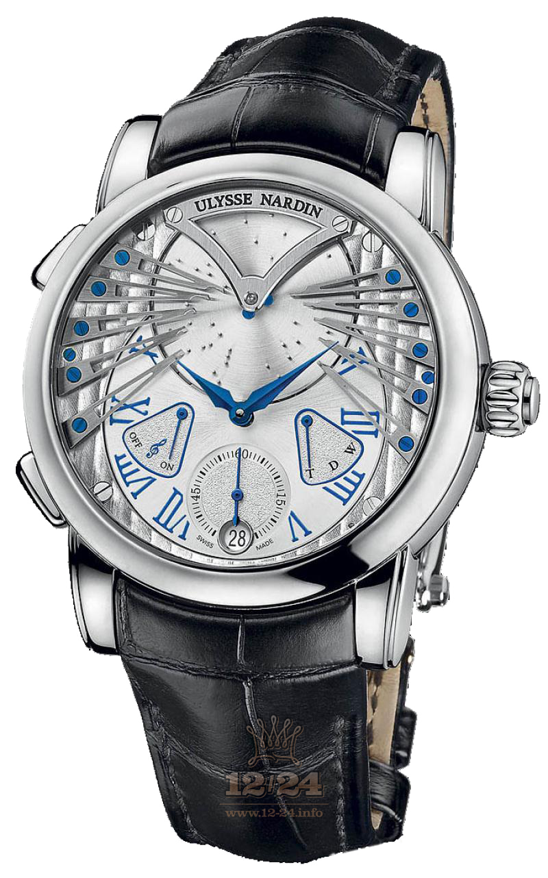 Ulysse Nardin Classic Watch 6900-125 45 mm White gold Case Silver Dial