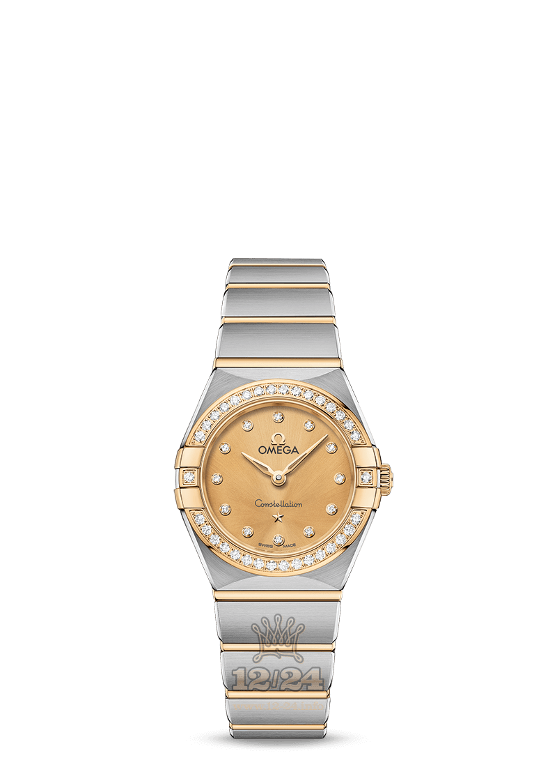 Omega Constellation Watch 131.25.25.60.58.001 25 mm Steel / Yellow gold Case Golden Dial