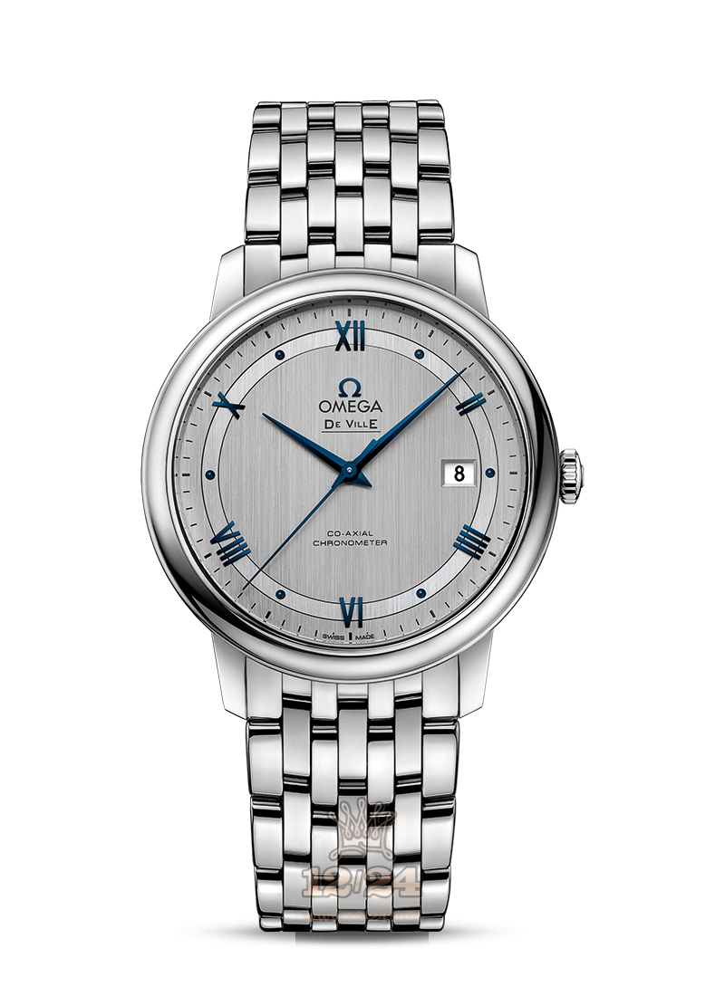 Omega Prestige Watch 424.10.40.20.02.001 40 mm Stainless steel Case Silver Dial