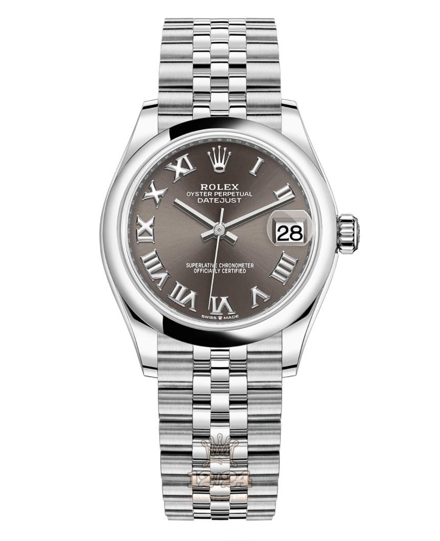 Rolex Datejust Watch 278240-0016 31 mm Stainless steel White gold Case Gray Dial