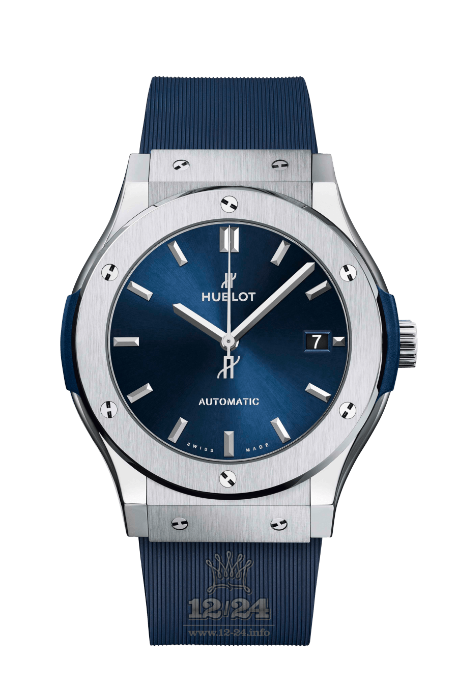 Hublot Classic Fusion Watch 511.NX.7170.RX 45 mm Titanium Case Dark blue Dial