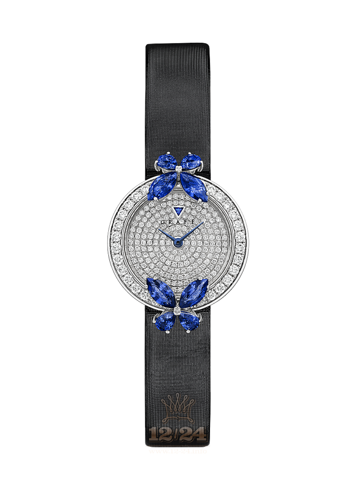 Graff Butterfly Watch BF26IIWGDSL White gold Case Silver Dial