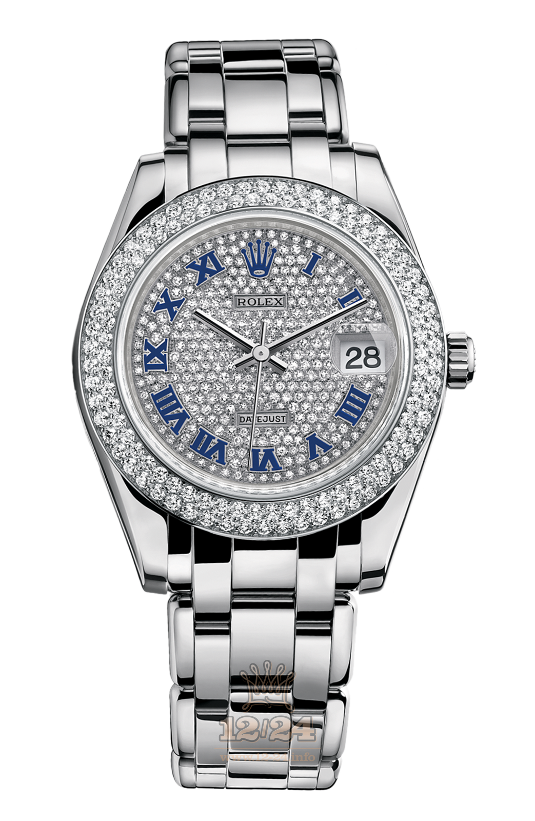 Rolex Datejust Watch 81339-0012 34 mm White gold Case Silver Dial