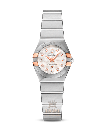 Omega Constellation Watch 123.20.24.60.55.005 24 mm Steel / Pink gold Case White Dial