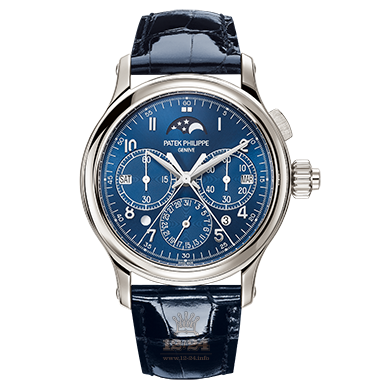 Patek Philippe Grand Complications Watch 5372P-001 38 mm Platinum Case Dark blue Dial