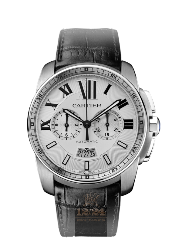 Cartier Calibre de Cartier Watch W7100046 42 mm Stainless steel Case Silver Dial