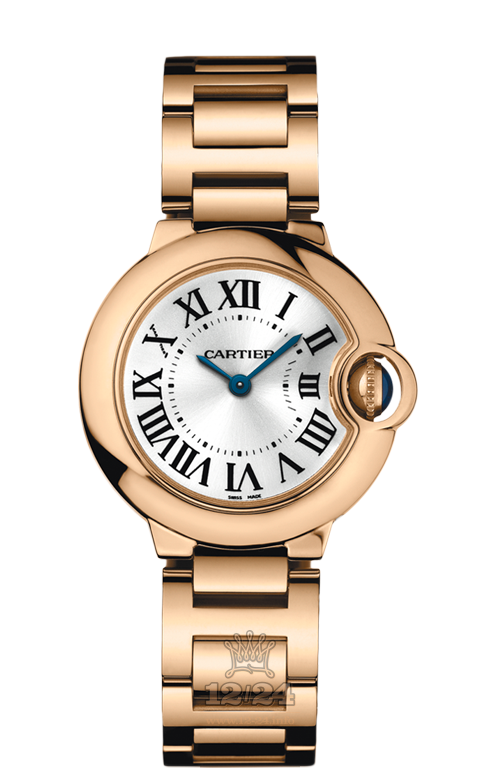 Cartier Ballon Bleu de Cartier Watch W69002Z2 29 mm Pink gold Case Silver Dial