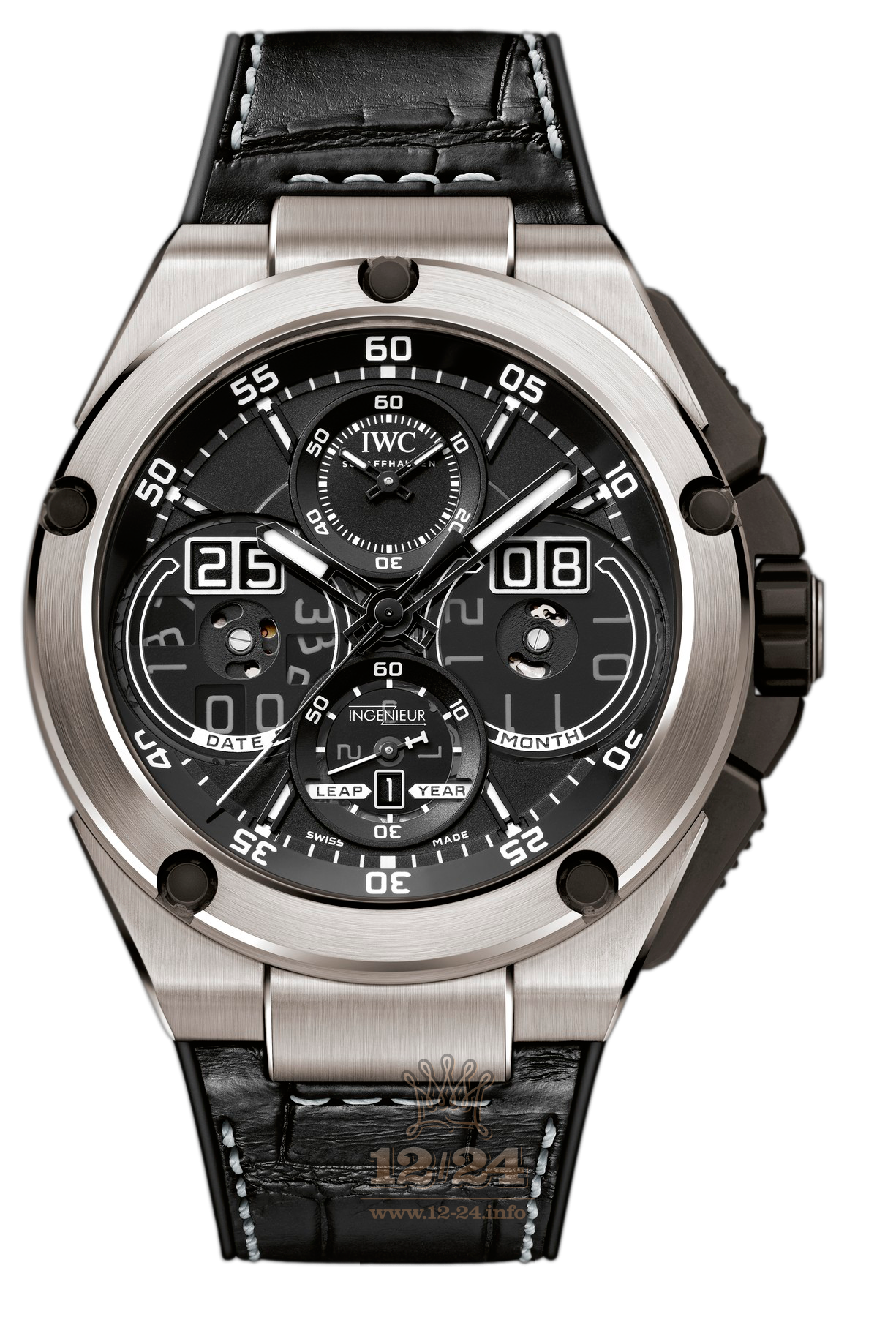 IWC Ingenieur Watch IW379201 46 mm Titanium Case Black Dial