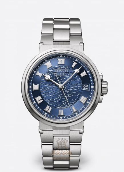 Breguet Marine Watch 5517BB/Y2/BZ0 40 mm Titanium Case Dark blue Dial