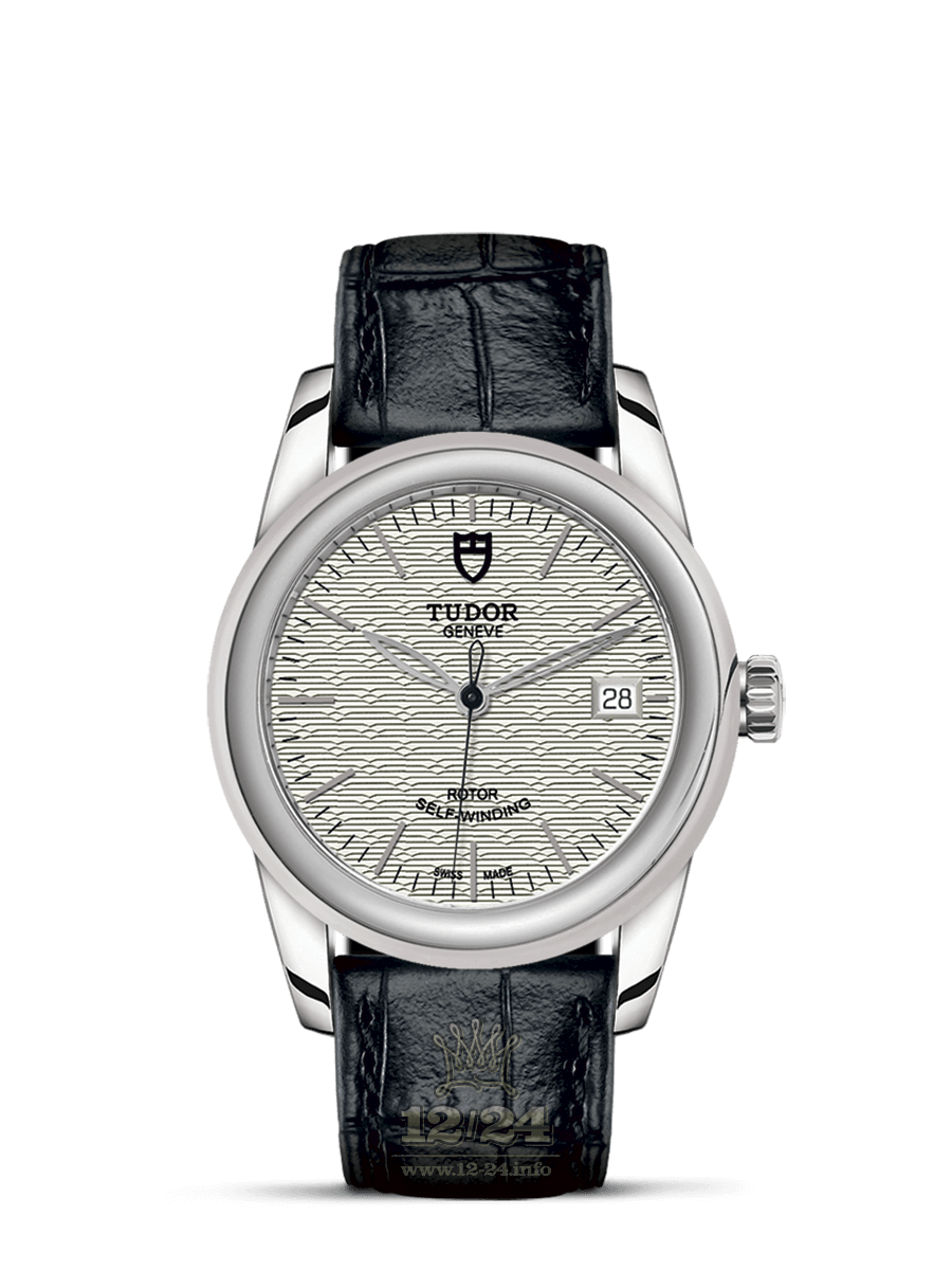 Tudor Glamour Watch M55000-0050 36 mm Stainless steel Case Silver Dial