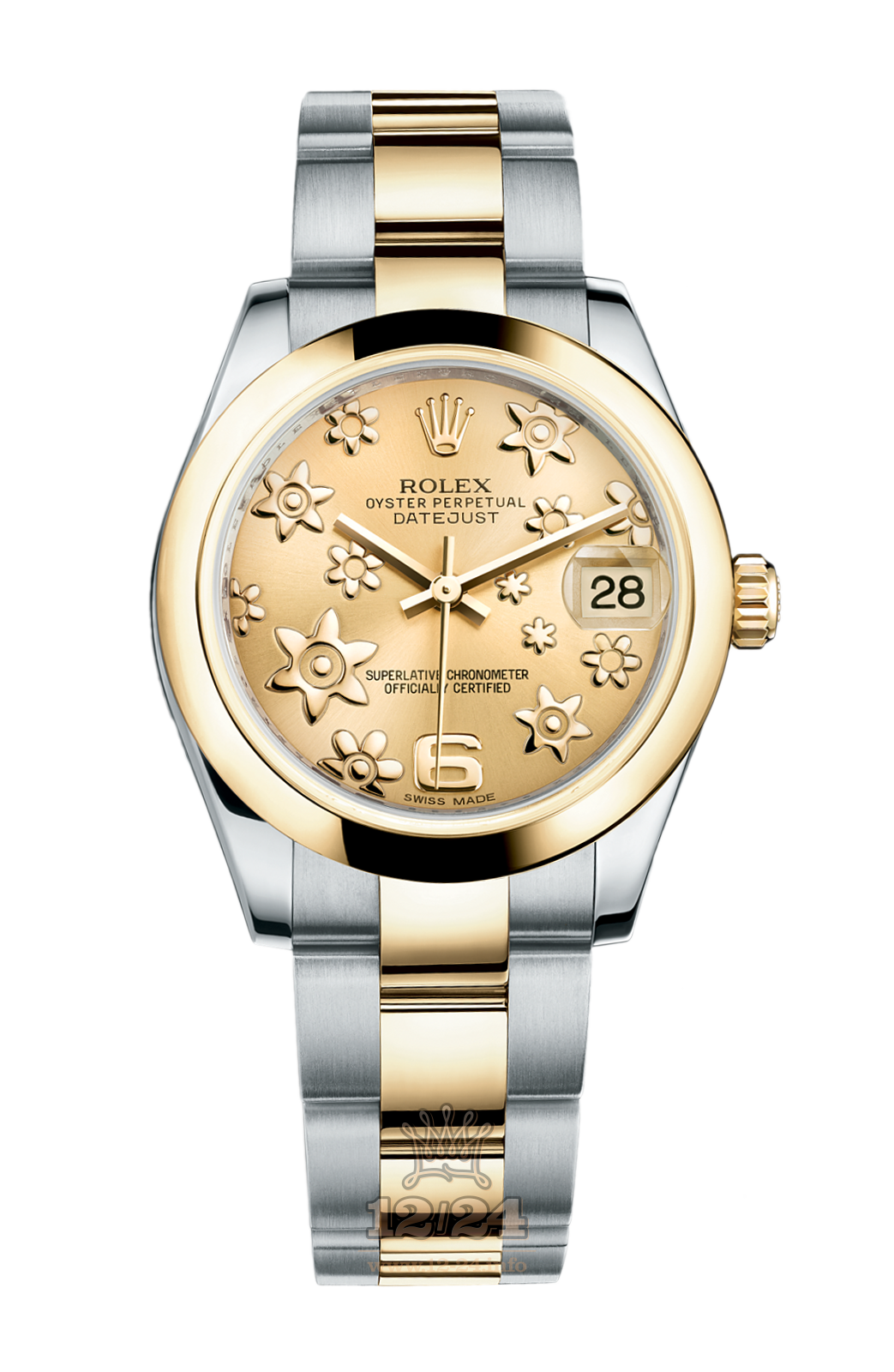 Rolex Lady-Datejust Watch 178243-0078 31 mm Steel / Yellow gold Case Golden Dial