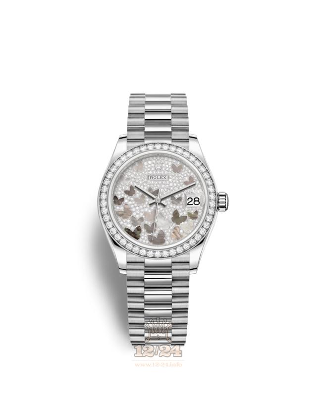 Rolex Datejust Watch 278289rbr-0008 31 mm White gold Case Silver Dial