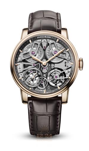 Arnold Son Royal Collection Watch 1ETAR.S01A.C112A Pink gold Case Gray Dial