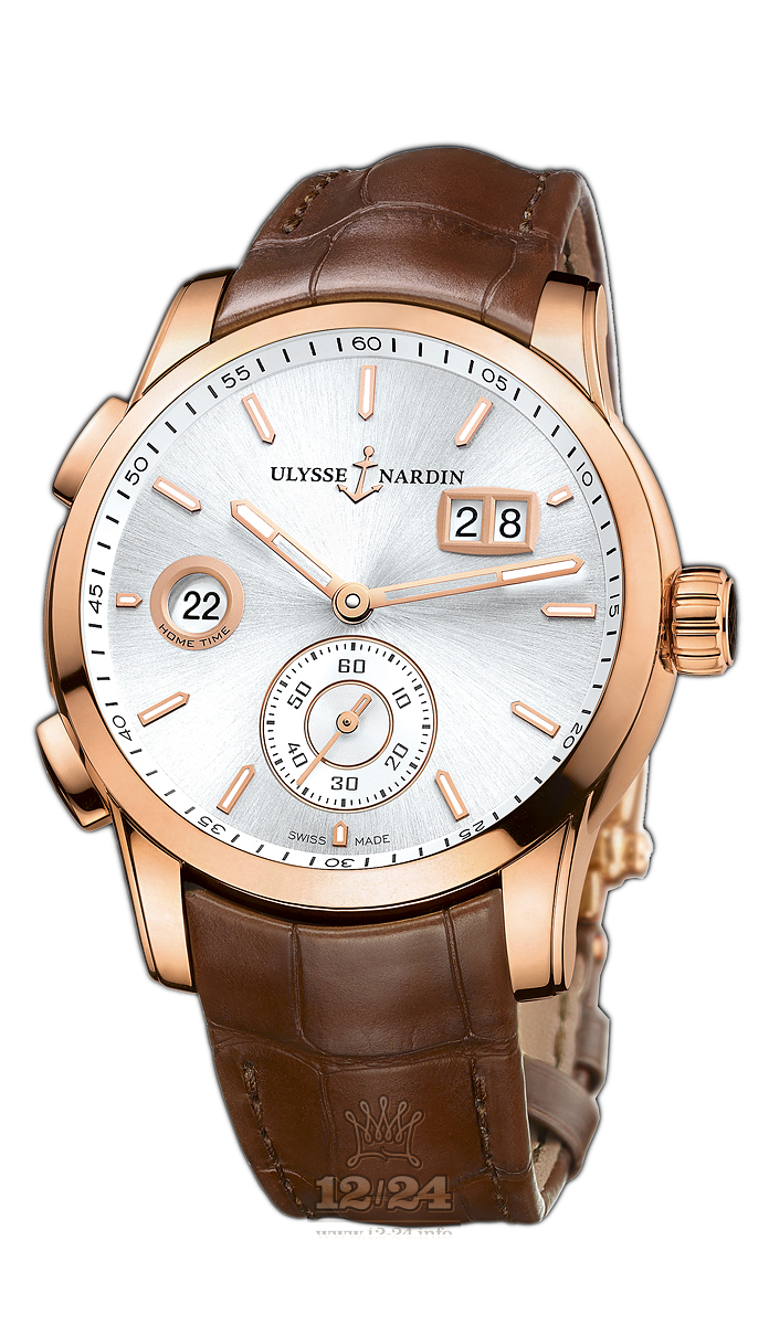 Ulysse Nardin Classic Watch 3346-126/91 42 mm Pink gold Case Silver Dial