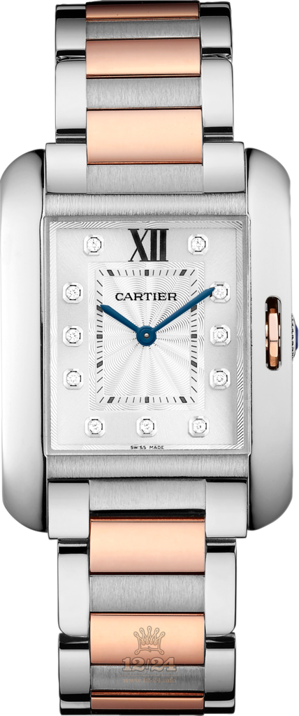 Cartier Tank Watch WT100032 35 mm Stainless steel Case Silver Dial