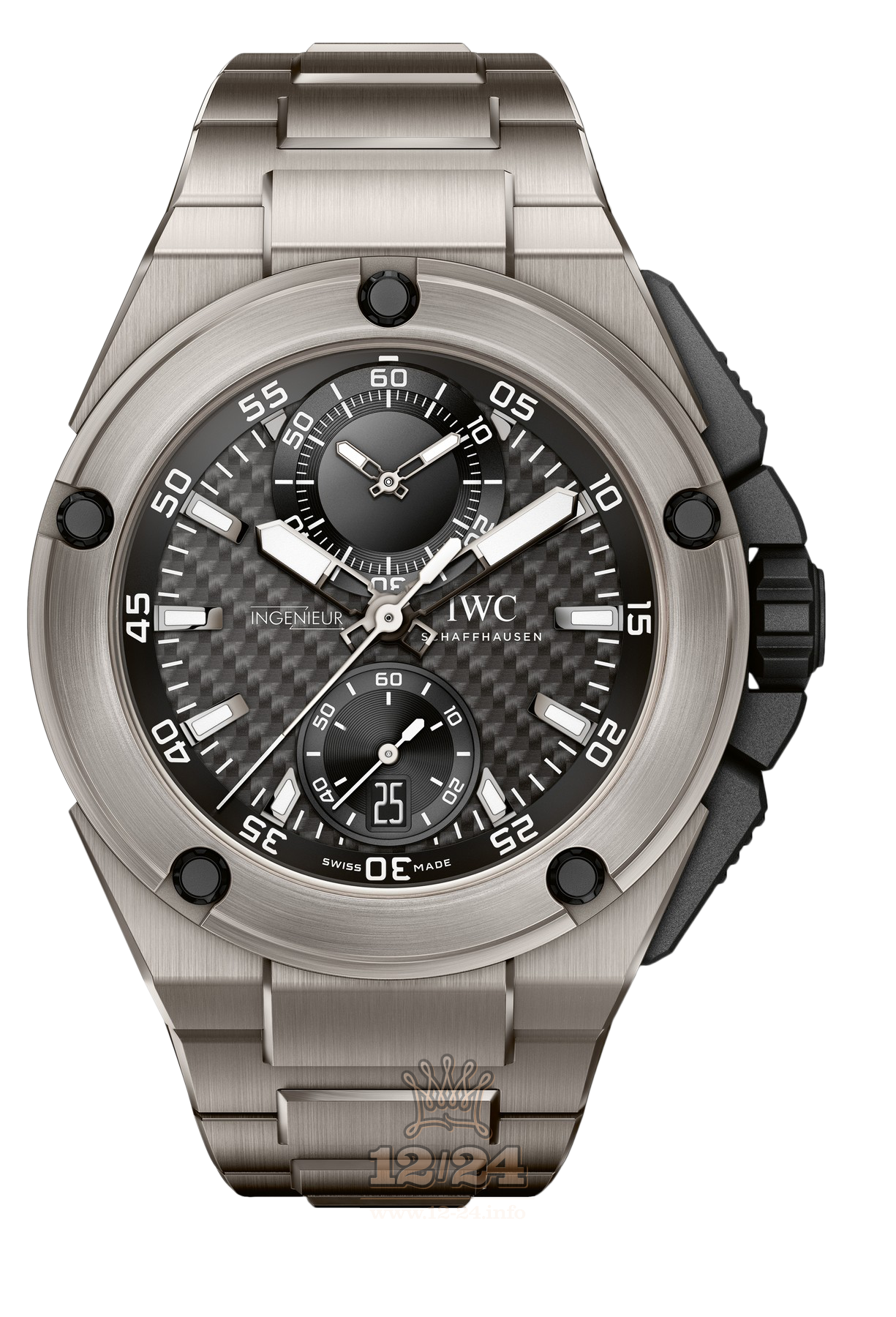 IWC Ingenieur Watch IW379602 45 mm Titanium Case Black Dial