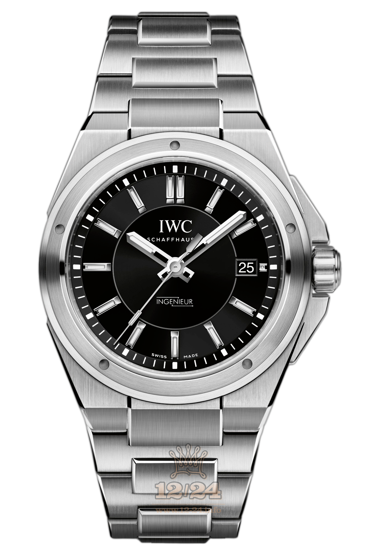 IWC Ingenieur Watch IW323902 40 mm Stainless steel Case Black Dial