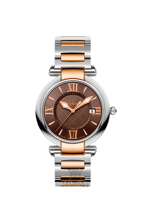 Chopard Imperiale Watch 388532-6012 36 mm Steel / Pink gold Case Brown (chocolate) Dial