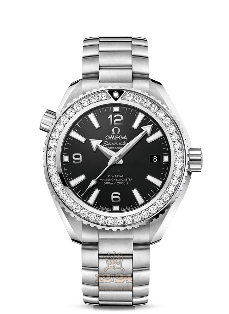 Omega Planet Ocean 600 M Watch 215.15.40.20.01.001 40 mm Steel / Pink gold Case Black Dial