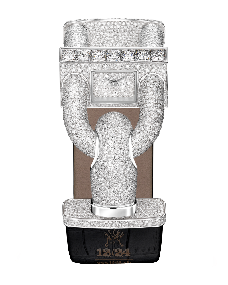 Van Cleef Cadenas Watch VCARO4JE00 26 mm White gold Case Silver Dial