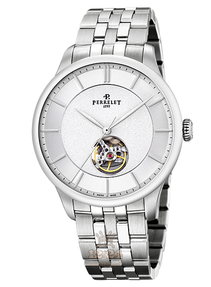 Perrelet First Class Watch A1087/B 42 mm Stainless steel Case White Dial