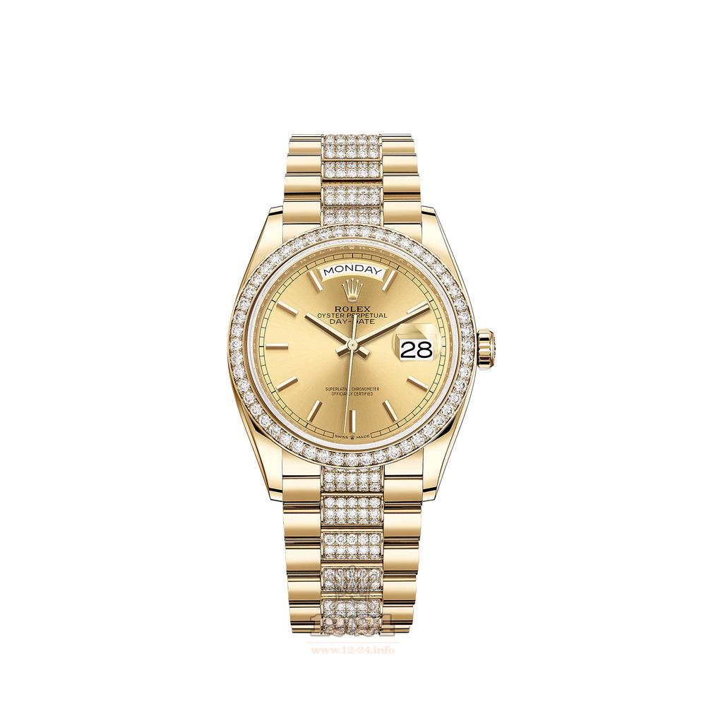 Rolex Day-Date Watch 128348rbr-0027 36 mm Yellow gold Case Yellow Dial