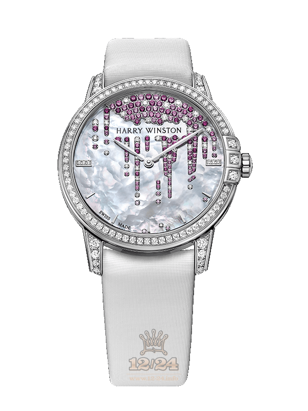 Harry Winston Midnight Collection Watch MIDAHM36WW001 36 mm White gold Case White Dial