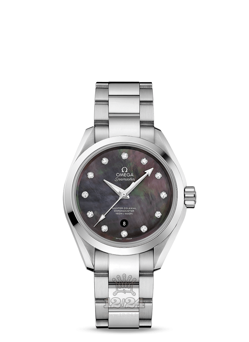 Omega Aqua Terra 150 M Watch 231.10.34.20.57.001 34 mm Stainless steel Case Gray Dial