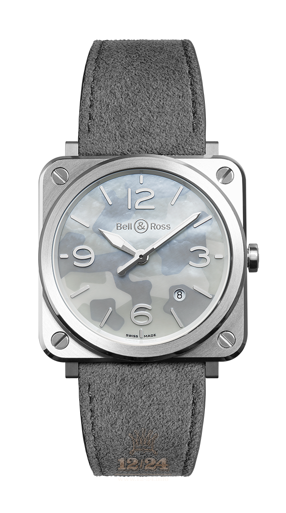 Bell & Ross Instruments Watch BRS-CAMO-ST/SF 39 mm Stainless steel Case Gray Painted Dial