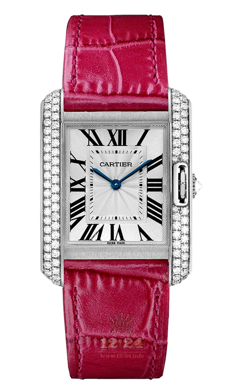 Cartier Tank Watch WT100030 35 mm White gold Case Silver Dial
