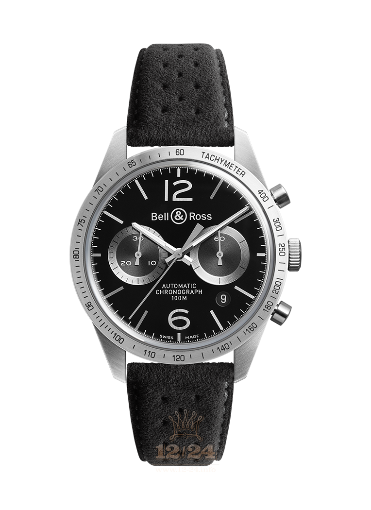 Bell & Ross Vintage Watch BRV126-BS-ST/SF 42 mm Stainless steel Case Black Dial