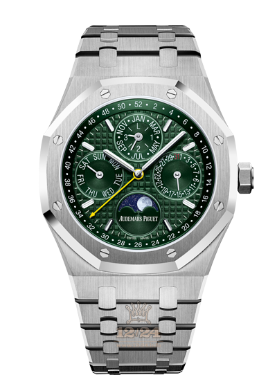 Audemars Piguet Royal Oak Watch 26606ST.OO.1220ST.01 41 mm Stainless steel Case Green Dial