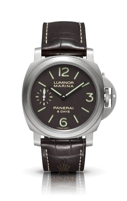 Panerai Luminor Watch PAM00564 44 mm Titanium Case Brown (chocolate) Dial
