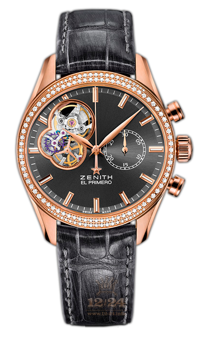 Zenith Chronomaster Watch 22.2150.4062/91.C752 38 mm Pink gold Case Gray Dial