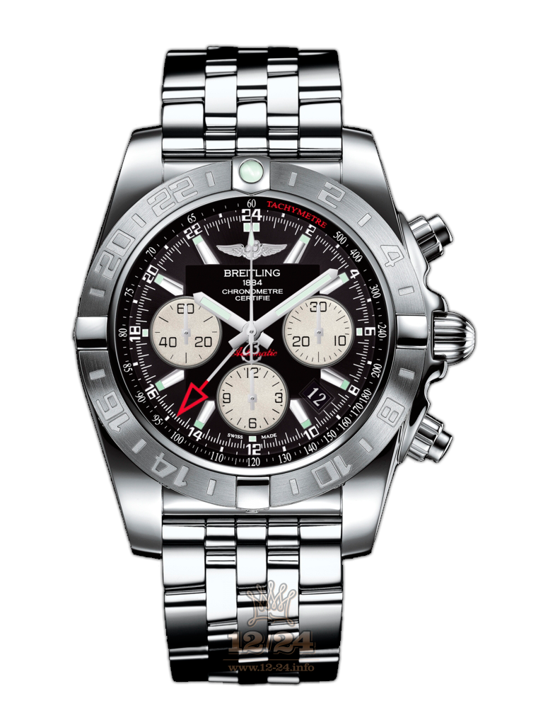 Breitling Chronomat Watch AB042011/BB56/375A 44 mm Stainless steel Case Black Dial