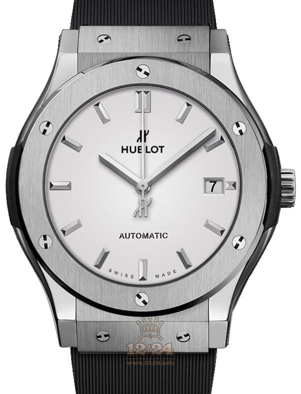 Hublot Classic Fusion Watch 511.NX.2611.RX 45 mm Titanium Case White Dial