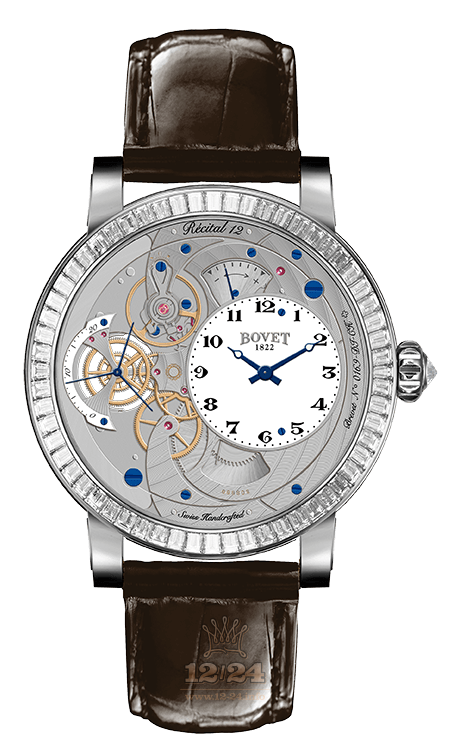 Bovet Dimier Watch R120004-SB1 42 mm White gold Case White Dial