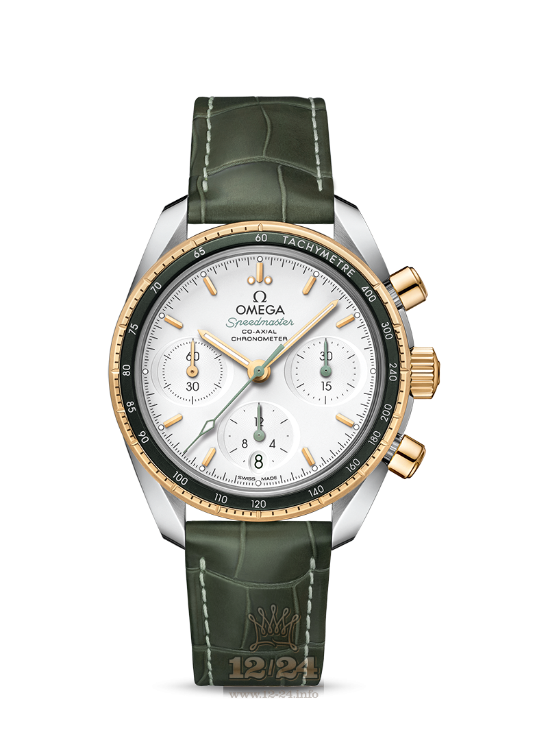 Omega Speedmaster 38 Watch 324.23.38.50.02.001 38 mm Stainless steel Yellow gold Case Silver Dial