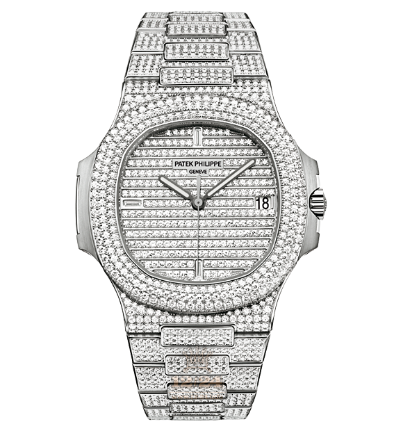 Patek Philippe Nautilus Watch 5719/1G-001 40 mm White gold Case Silver Dial
