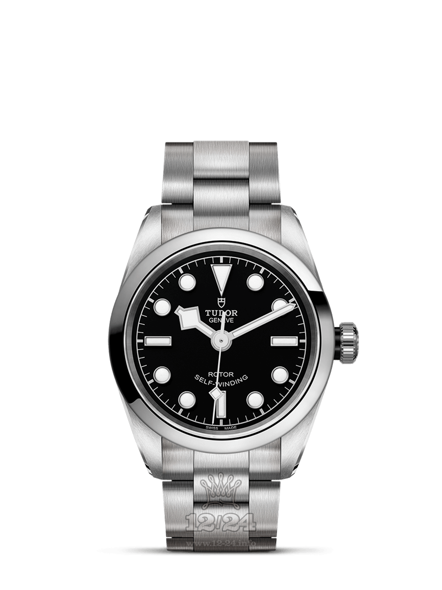 Tudor Black Bay 32 Watch m79580-0001 32 mm Stainless steel Case Black Dial