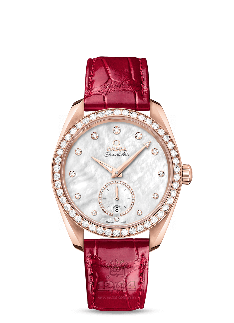 Omega Seamaster Watch 220.58.38.20.55.002 38 mm Pink gold Case White Dial