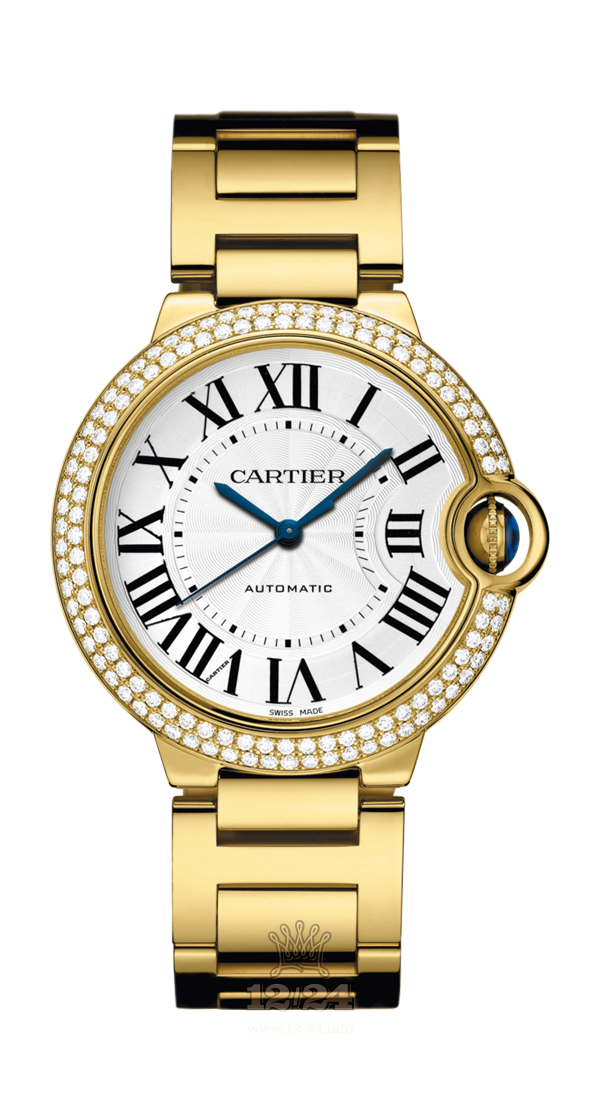 Cartier Ballon Bleu de Cartier Watch WJBB0007 36 mm Yellow gold Case Silver Dial